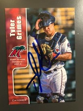 Minnesota Twins TYLER GRIMES autographed 2014 Grandstand Fort Myers Miracle