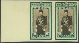 SAVOYSTAMPS-EGYPT-PAIR OF FAROUK IMPERFORATE MINT NEVER HINGED -SCOTT #239C - Picture 1 of 1