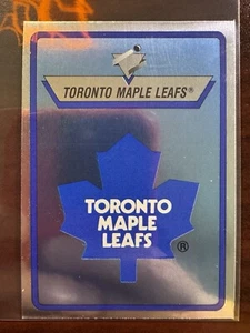 1990-91 Panini Hockey Foil Sticker #285 Toronto Maple Leafs - Picture 1 of 2