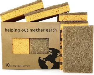 50 esponjas de cocina gratuitas de plástico ecológicas 100% biodegradables compostables - Imagen 1 de 3