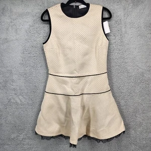 Red Valentino Garavani Women's Size XL Sleeveless Beige Fit & Flare Mini Dress - Picture 1 of 12