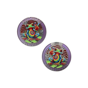 2025 World Frog Day Geocoin  Original GC Frosch - Bild 1 von 1