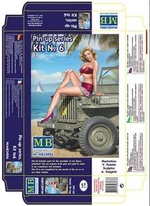 Master Box 24006 Pretty US Girl Pin-up Series, Kit No. 6. Samantha escala 1/24 - Imagen 1 de 5