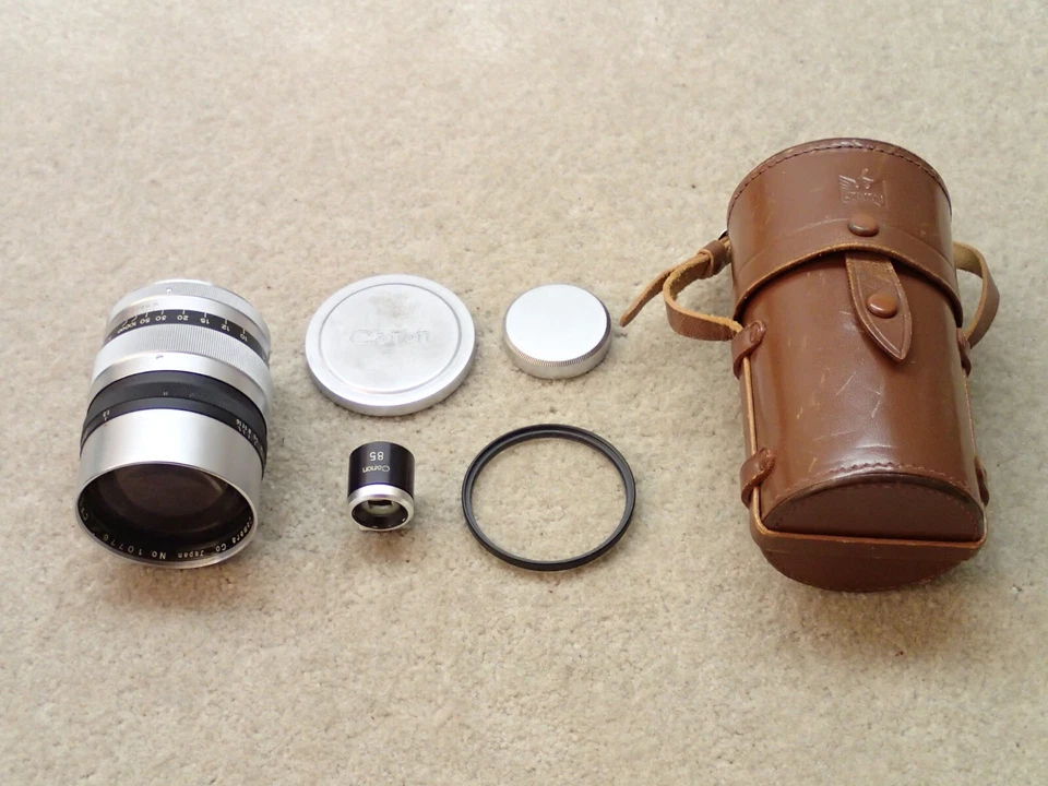 Canon 85mm f1.5 Type II Vintage LTM L39 Lens Estate Item Nice but Needs CLA - Image 1 of 4