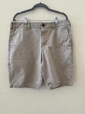 Express Shorts Men's Casual Flat Front Chino Actual Size 35 Work Shorts - Изображение 1 из 4