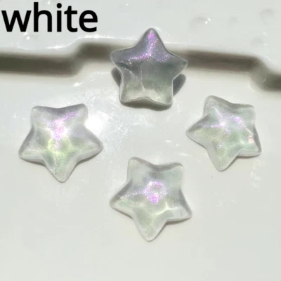 100X Resin Glitter Star 22mm for Headdress Accessories Cup Shoes Decoration DIY - Image 1 of 4