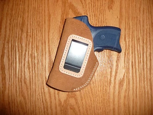 Funda oculta de cuero IWB ¡Calidad EE. UU.! Tan LC9 LC380 con láser carmesí LM - Imagen 1 de 2
