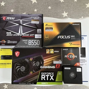 Msi Rtx 3060 Ti Graphics Card Amd Ryzen 5 Cpu B550 Motherboard Bundle Gaming Pc - Picture 1 of 11
