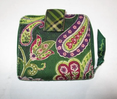 Cartera Vera Bradley Chelsea verde cremallera alrededor Foto 1 de 4