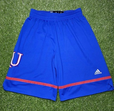 Adidas University Of Kansas Jayhawks KU Basketball NCAA Shorts Men’s Size M NWOT - Image 1 of 4