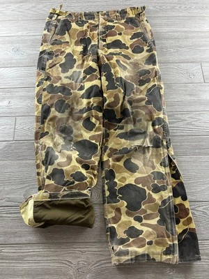VTG Columbia Camo Duck Hunting Pants Mens 36 Insulated Lined Gore Tex Duck Camo - Image 1 of 4