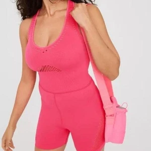 Mameluco deportivo Aerie Hot Pink sin costuras talla L entrenamiento - Imagen 1 de 12