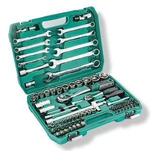82 Pezzi Set di Chiavi a Presa Esagonale Cricchetto Cacciavite Set di Punte Cassetta degli Attrezzi Kit, con... - Foto 1 di 7
