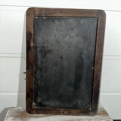 Antique 1850s Slate Chalkboard Wood Frame Country Schoolhouse Double Sided - Image 1 of 4