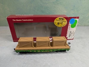 USED Mantua 727-021 HO Scale Flat Car w/ Crates Reading RDG #9311 - Picture 1 of 6