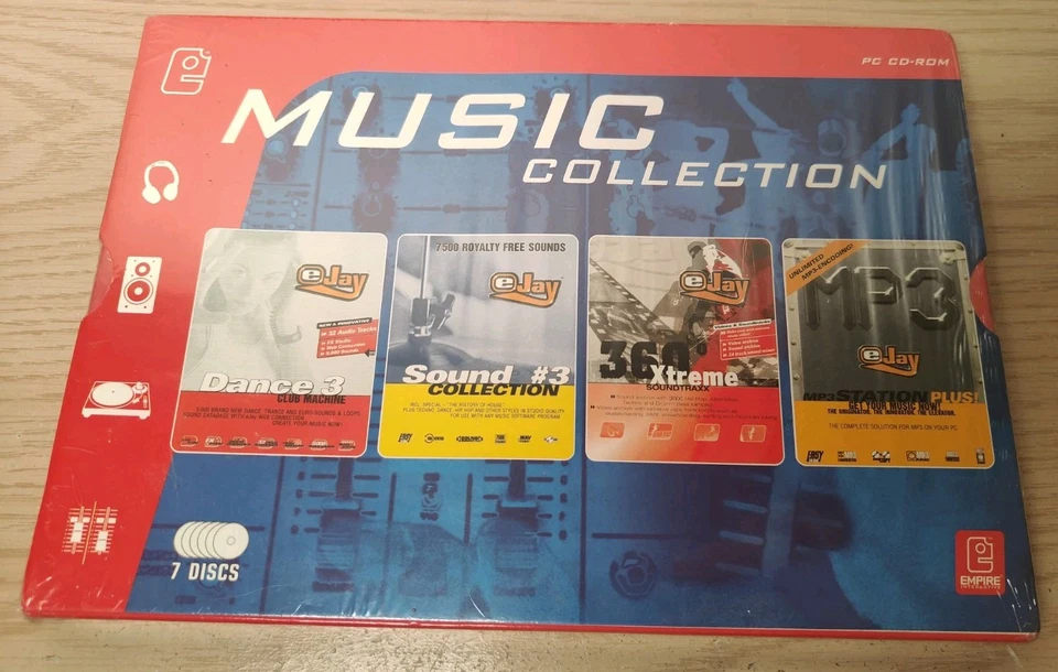 eJay Music Collection – 7 x PC CD-ROM Discs BRAND NEW SEALED - Image 1 of 2