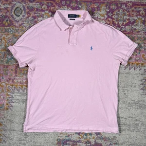 Polo Ralph Lauren Pink Polo Shirt Size XL Classic Casual - Picture 1 of 7
