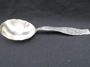 1890 Whiting Shreve Crump & niedriger "Pusteblume" Sterlingsilber Servierlöffel 93/8 Zoll - Bild 1 von 8