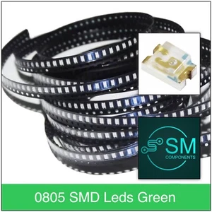 200pcs 0805 SMD GREEN 520nm LED Electronics Components Light Emitting Diodes - Picture 1 of 5