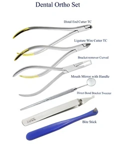 Ortodoncia corte distal quitar brackets Pinzas posicionar Bracket Espejos Dental - Imagen 1 de 7