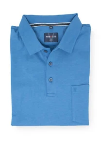 Marvelis Herren Poloshirt Modern Fit Polokragen Einfarbig Kobalt - Bild 1 von 1