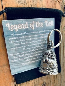 Mermaid GUARDIAN Bell of Good Luck fortune pet keychain gift for her mom sister - Picture 1 of 8