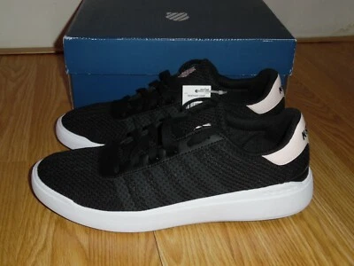 NEW K-Swiss Women's Heritage Light Sneaker Shoes Black Creole Pink White Size 11 - Image 1 of 4