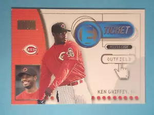 2000 SkyBox E-Ticket Ken Griffey Jr Cincinnati Reds #8 ⚾ - Picture 1 of 2
