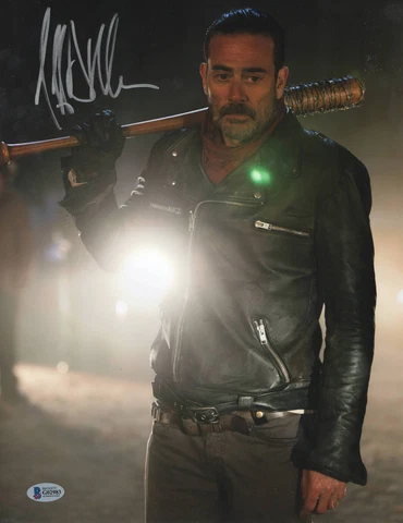 NEEGAN JEFFREY DEAN MORGAN SIGNED AUTO THE WALKING DEAD 11X14 PHOTO BECKETT 30 Cover