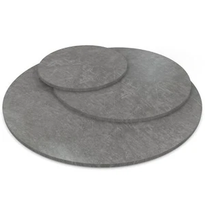 Tischplatte rund Atlantic Stone Graphite Holz Platte Dekor Spanplatte Esstisch - Bild 1 von 6