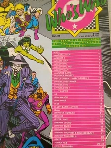 Who's Who In The DC Universe Vol X 1 Julio 1986 Directorio Definitivo - Imagen 1 de 5