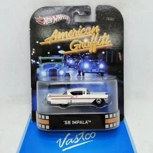 Hot Wheels Retro Entertainment American Graffiti 58 Impala X8930 - Picture 1 of 5