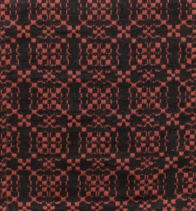 NEW Oakford Glen PUMPKIN BLACK Woven Table Runner 32" x 14" Farmhouse Primitive - Picture 1 of 2