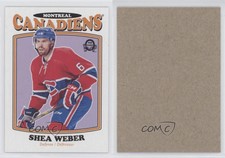 2016-17 Upper Deck O-Pee-Chee Update Retro Blank Back Shea Weber #666