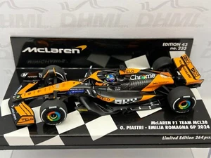 Minichamps 1:43 Oscar Piastri McLaren MCL38 Emilia Romagna GP F1 2024 537244481 - Picture 1 of 7