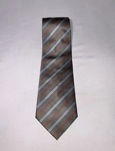 Corbata Qiubite Para Hombre L 56 W 4 Gris Rojo Rayas Poliéster Corbata Se envía desde EE. UU. - Imagen 1 de 3