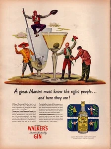1947 WALKER'S GIN Un grande Martini deve conoscere le persone giuste..ed eccole qui! - Foto 1 di 1