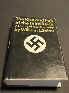 The Rise and Fall of the Third Reich by William Shirer Vintage 1960 Book HC/DJ - Imagen 1 de 11