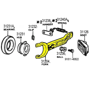 Clutch Release Bearing Arm Toyota Land Cruiser 4 Speed 75-86 FJ40 FJ55 FJ60 - Picture 1 of 1