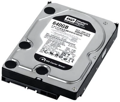 WD Caviar Black Hard Drive WD6401AALS 640GB 7.2K 32MB SATA II 3.5'' - Image 1 of 4
