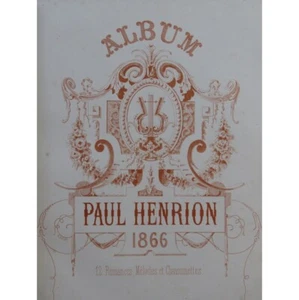 Henrion Paul Álbum 12 Romances Piano Canto 1866 - Zdjęcie 1 z 12