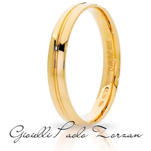 FEDE Matrimoniale ANELLO Nuziale UNOAERRE Lyra Oro Giallo 18 kt  - Imagen 1 de 2