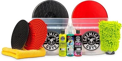 Chemical Guys HOL129 Best Two Car Wash Bucket Kit to Wash & Dry (11 Items - Imagem 1 de 4