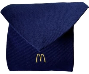McDonalds Tie Vintage 1960s Restaurant Manager Golden Clasp Prince Consort  Blue - Picture 1 of 13