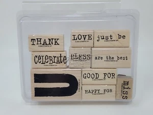 Stampin' Up - All About U 2005 Retired Sayings, Phrases, Bless, Celebrate Stamps - Picture 1 of 3