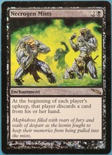 Necrogen Mists FOIL Mirrodin PLD Black Rare MAGIC MTG CARD (ID# 228338) ABUGames