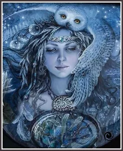 Moon Goddess 419 Gráfico Contado Punto de Cruz Patrón Agujas Artesanía - Imagen 1 de 5