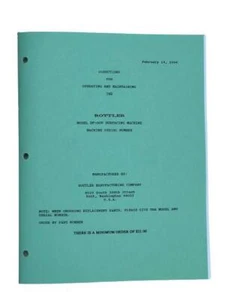 Rottler Model SF-OOV Head and Block Surfacer Manual - Picture 1 of 3