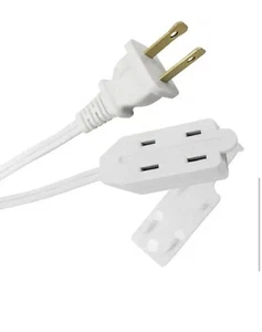 New 6 ft. 16/2 Light Duty Indoor Extension Cord Power Cords Plug In Cube Tap - Picture 1 of 6