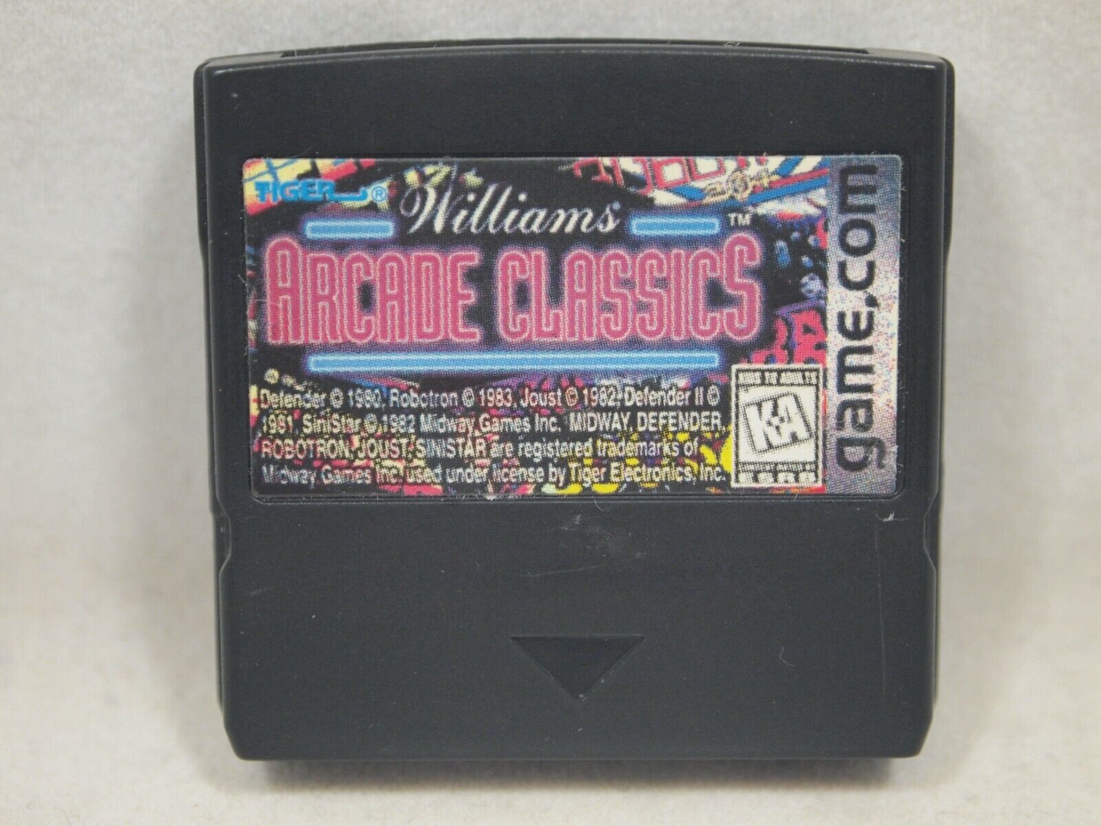 Williams Arcade Classics Cartridge for Tiger Game.com Handheld System